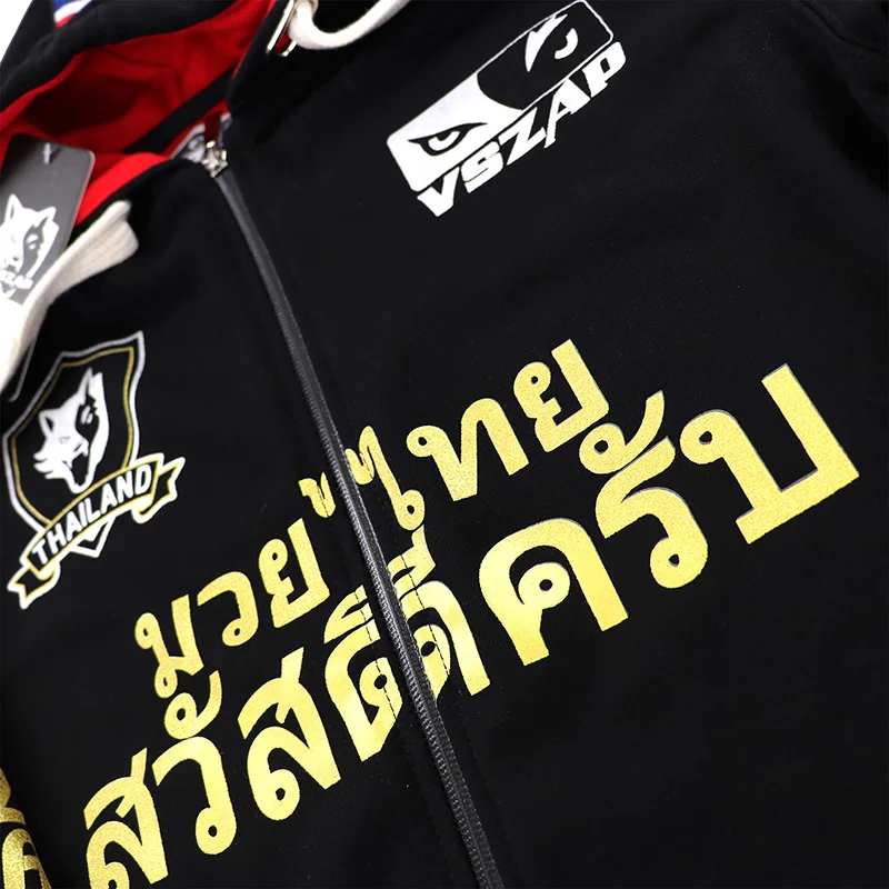 VSZAP MMA толстовки с длинными рукавами и изображением лотоса спортивная куртка для