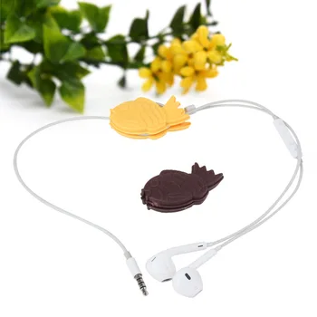 

50pcs/lot New Fish Model Cartoon Headphone Earphone Cable Wire Organizer Cord Holder USB Charger Cable Winder For iphone samsung