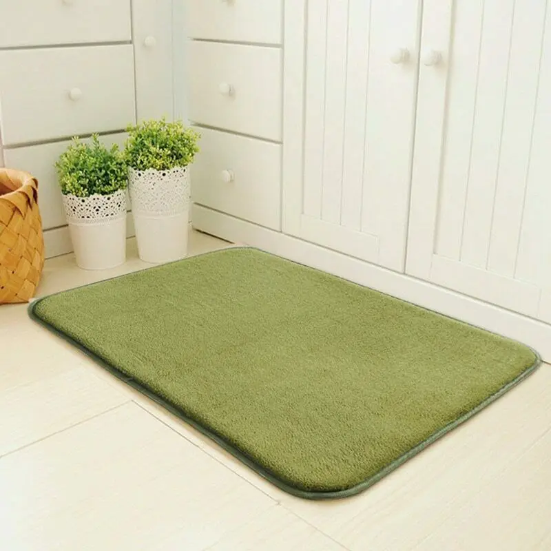 Напольный коврик, коврик для входной двери, водопоглощающий ковер, кухонные коврики, коврик для входной двери, коврик для гостиной, нескользящий коврик - Цвет: Зеленый