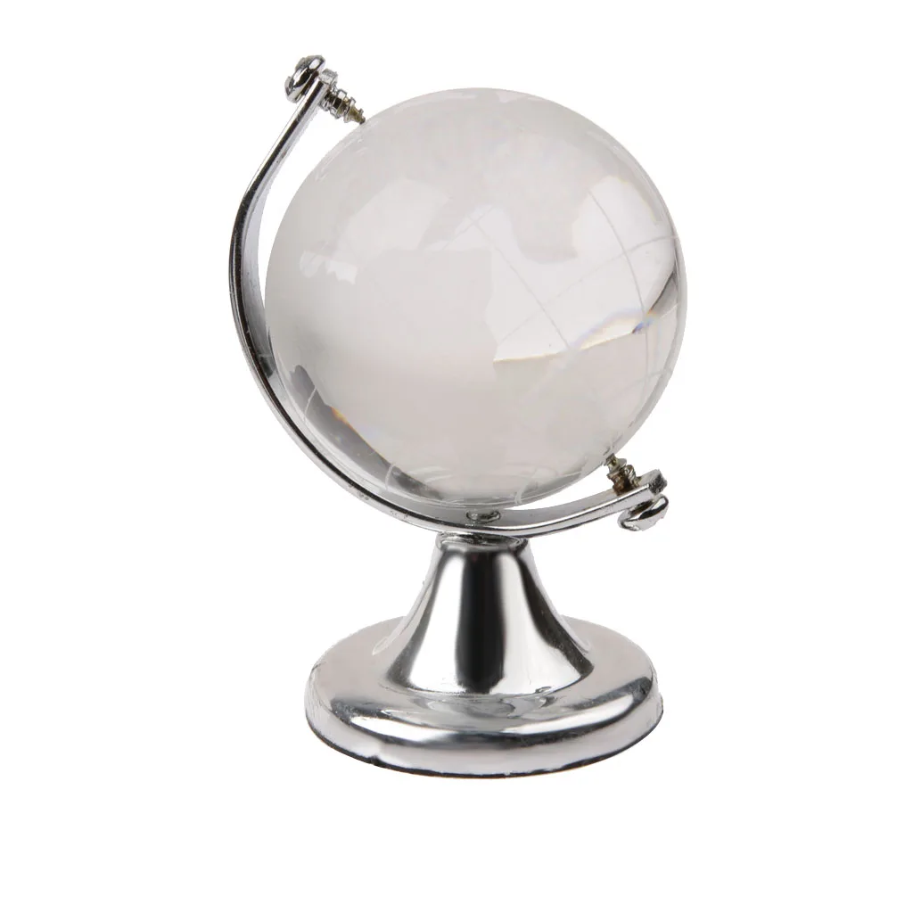 

Crystal Ball Map Clear Globe Fengshui Vastu Paperweight Gift Home Decor Map