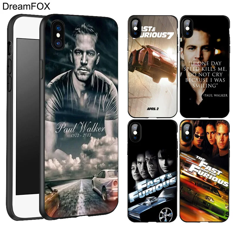 DREAMFOX L258 Fast The Furious Black Soft TPU Silicone Case Cover For Apple iPhone 11 Pro XR XS Max X 8 7 6 6S Plus 5 5S 5G SE |
