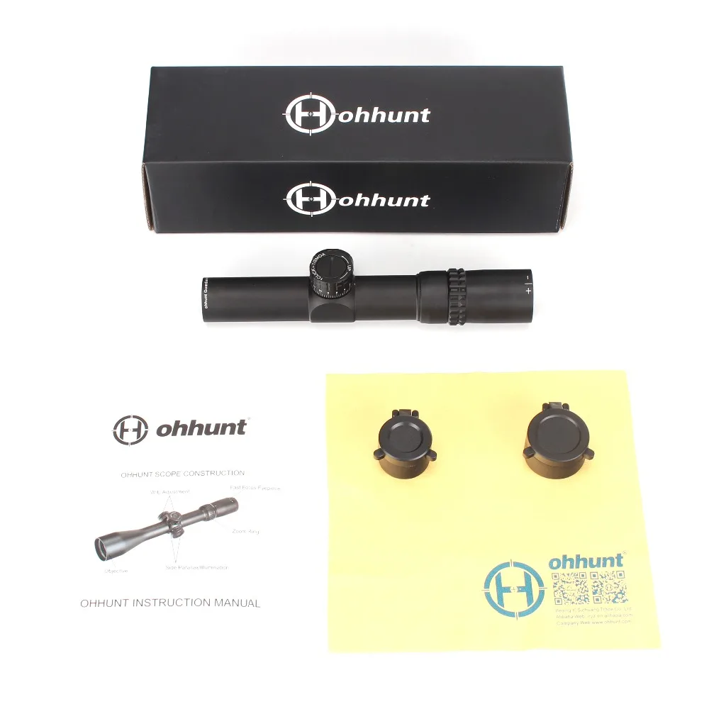 Охотничий ohhunt Guardian 4 5x24 прицел 30 мм трубка тактическая Оптика 1/2 полумил точка
