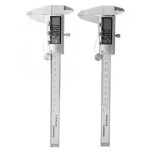 Stainless Steel Electronic Digital Vernier Caliper Gauge with Plastic Shell 6 inch 150mm Digital Micrometer digital vernier caliper stainless steel 150mm 6 inch fraction mm inch lcd caliper gauge micrometer