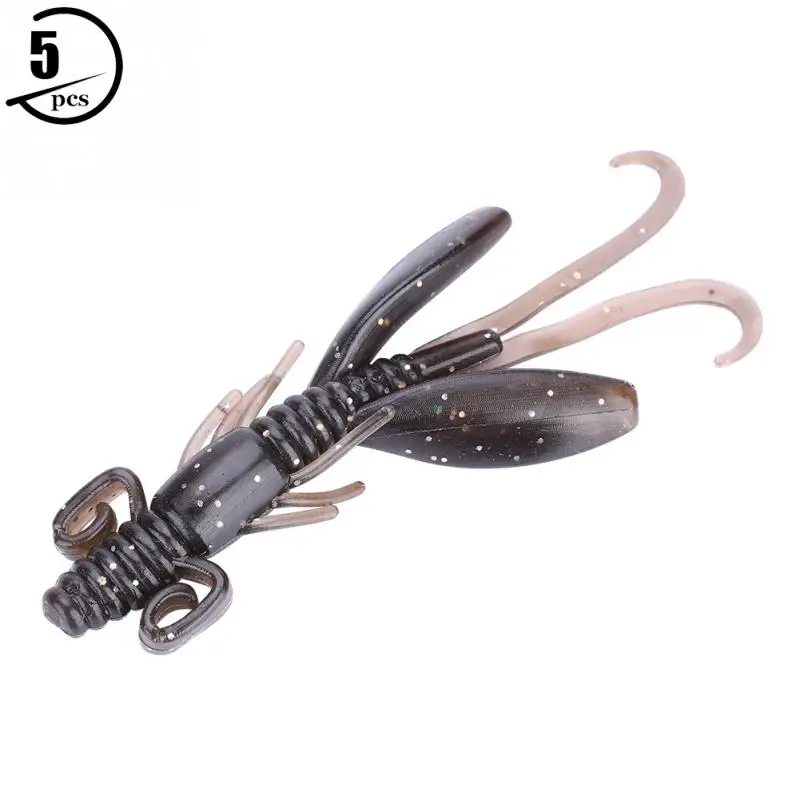 

5pcs/lot Soft Fishing Lures 11cm/11.5g Artificial Octopus Shrimp Fishing Wobblers Shrimp Bass Bait Swimbaits for Sea Fishing