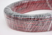 10/20/50/100m/lot, 2pin Red Black cable, Tinned copper 22AWG, PVC insulated wire, Electronic cable, LED cable,free shipping