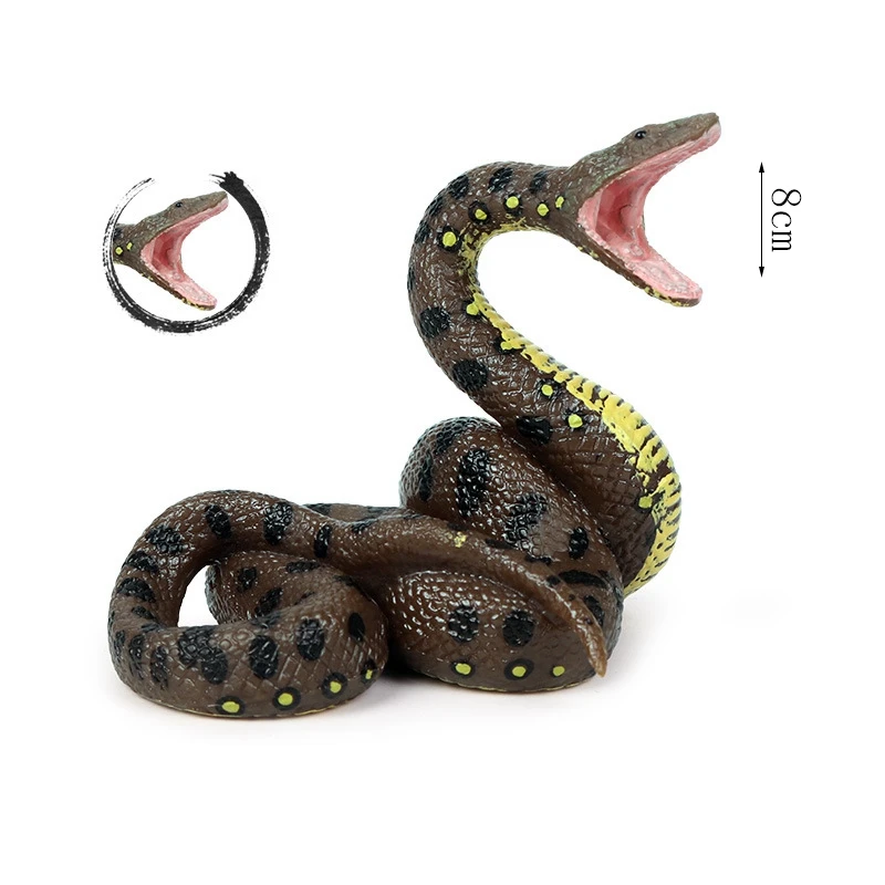 Детская игрушка модель змеи моделирование рептилия гигантский питон большой питон дикий животное змея модель