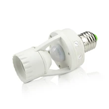 Détecteur de mouvement E27 ue/UK Standard support de lumière pour couloir escalier buanderie interrupteur lampe à LED support ca 110V 220V