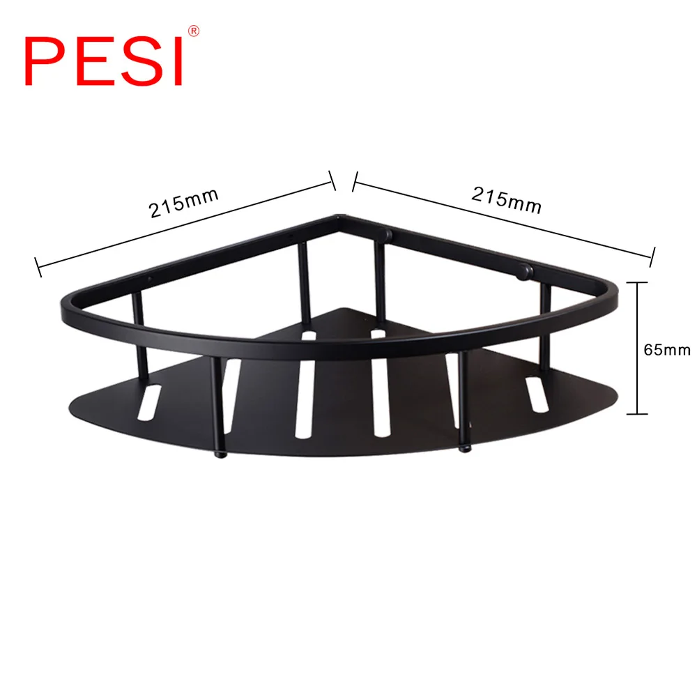Душевая коробка, угловая душевая корзина из нержавеющей стали, полки для ванной комнаты, душевой органайзер, нержавеющий, настенное крепление, Мате черный