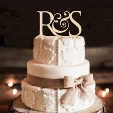Пользовательские свадебный торт Топпер персонализированные начальные топперы на свадебный торт монограмма торт Топпер зеркало из розового золота