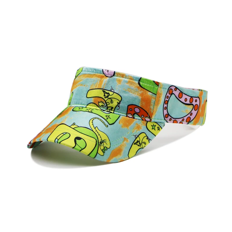 

Summer New Fashion Cartoon Printing Empty Top Hat Baseball Cap Creative Cartoon Sun Hat Bicycle Sun Hat For Women Men's Sun Cap