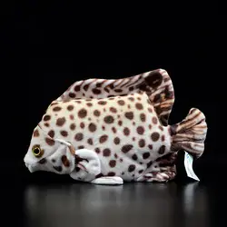 Милая тропическая рыба коричневый скатофаг Argus Ornatus Морская жизнь пятнистый скат моделирование морское животное плюшевое игрушка детский