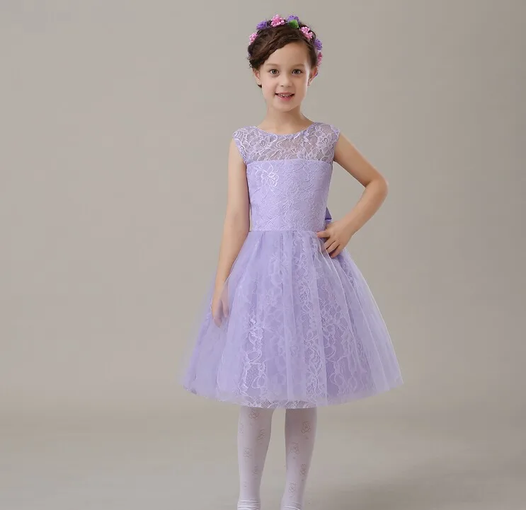 

Summer Purple Lace Infant Girls Wedding Birthday Party tutu Dress Pearls Bowknot Organza Baby Girl Dresses vestido infantil