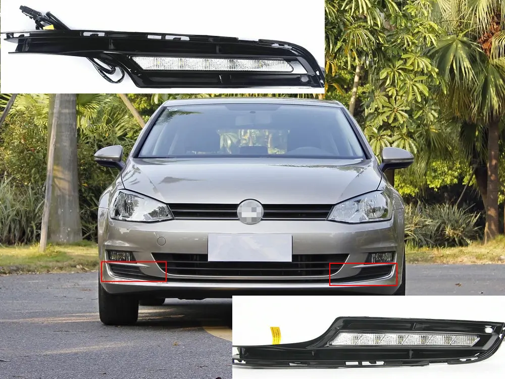 LED Daytime Running Light Perfect Fit For Volkswagen VW Golf 7 MK7 DRL