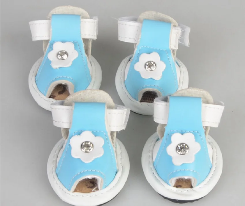C79_New_4pcs_lot_Pet_dogs_Cats_Shoes_Summer_Breathable_Puppy_Dog_Floral_Pattern_Pierced_Net_shoes_Anti_skid_Dog_PU_shoes_2