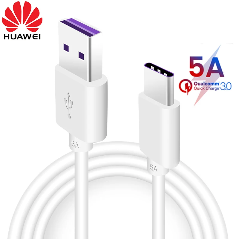 

Original Supercharge 5A Huawei USB Type C Cable P20 Pro lite Mate 20 10 Pro P10 Plus lite V10 V20 Type-C USB-C Charger Cable