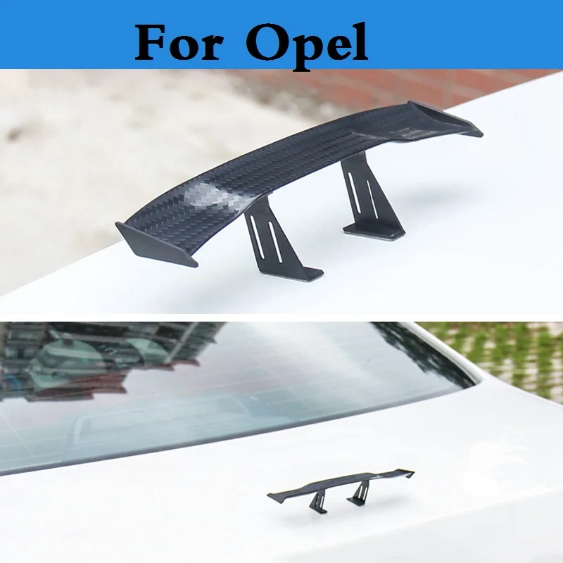 

2017 New Car-styling Mini Model Car Spoiler Rear Wing Sticker For Opel Adam Agila Ampera Antara Astra OPC Cascada Corsa OPC GT