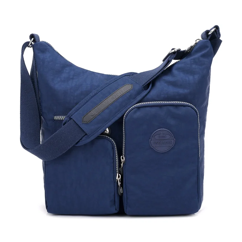 Новая Водонепроницаемая женская сумка-мессенджер, двойная сумка через плечо, дизайнерские сумки, высокое качество, нейлоновая женская сумка через плечо, Bolsas Sac - Цвет: Темно-синий