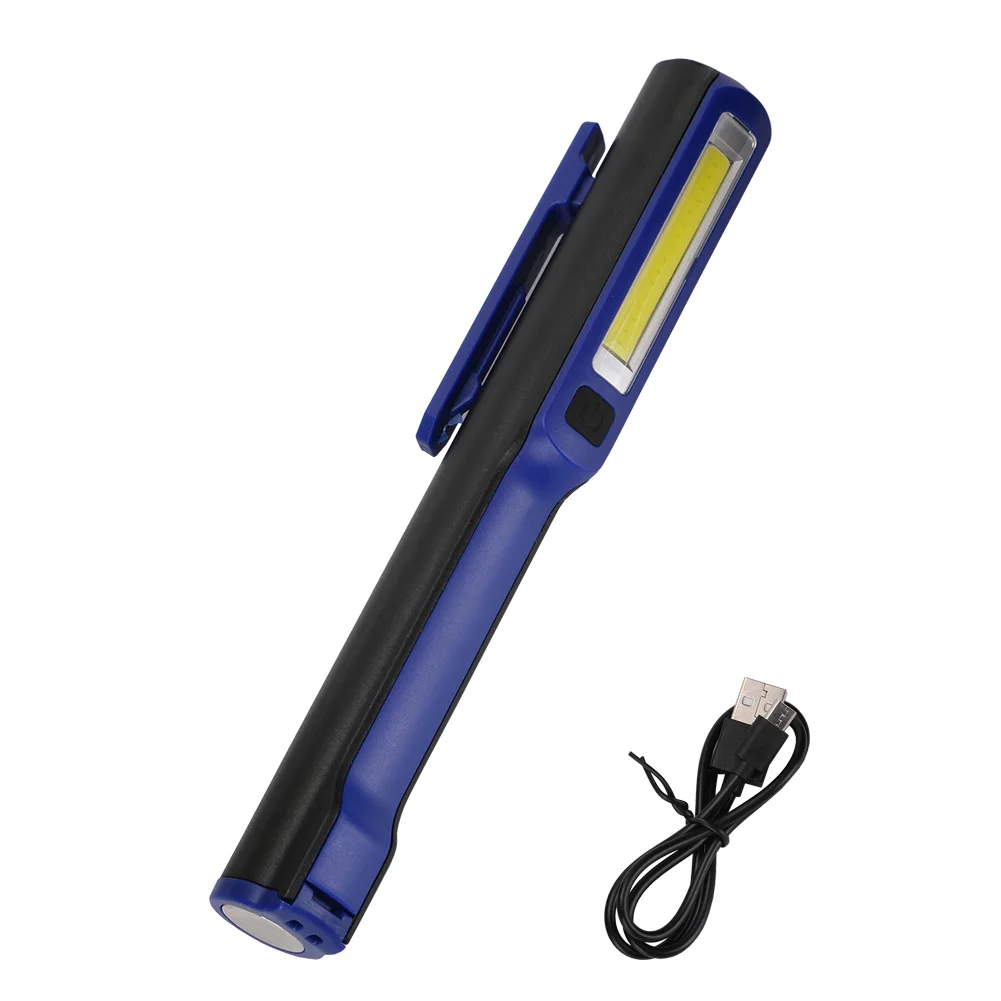 

Portable COB LED Flashlight Magnetic Work Light USB Rechargeable Lantern Power Display Hanging Torch Tent Lamp Night Lighting