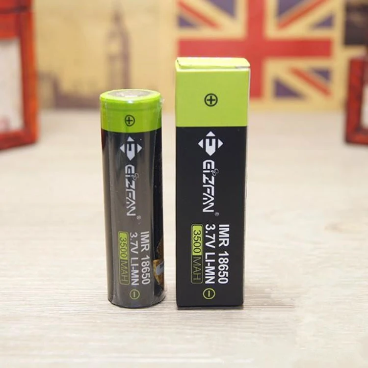 

2pcs High power EFAN IMR18650 3500mah 3.7V 25A battery Professional Electronic cigarette power battery green skin 18650 lithium