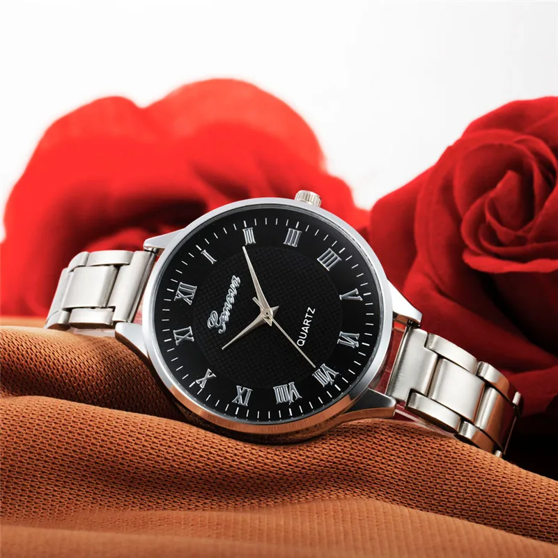 Fashion Women Watches Gold Stainless Steel Analog Quartz Wrist Watch Bracele Crystal Watch clock Female relogio feminino M10 (1)