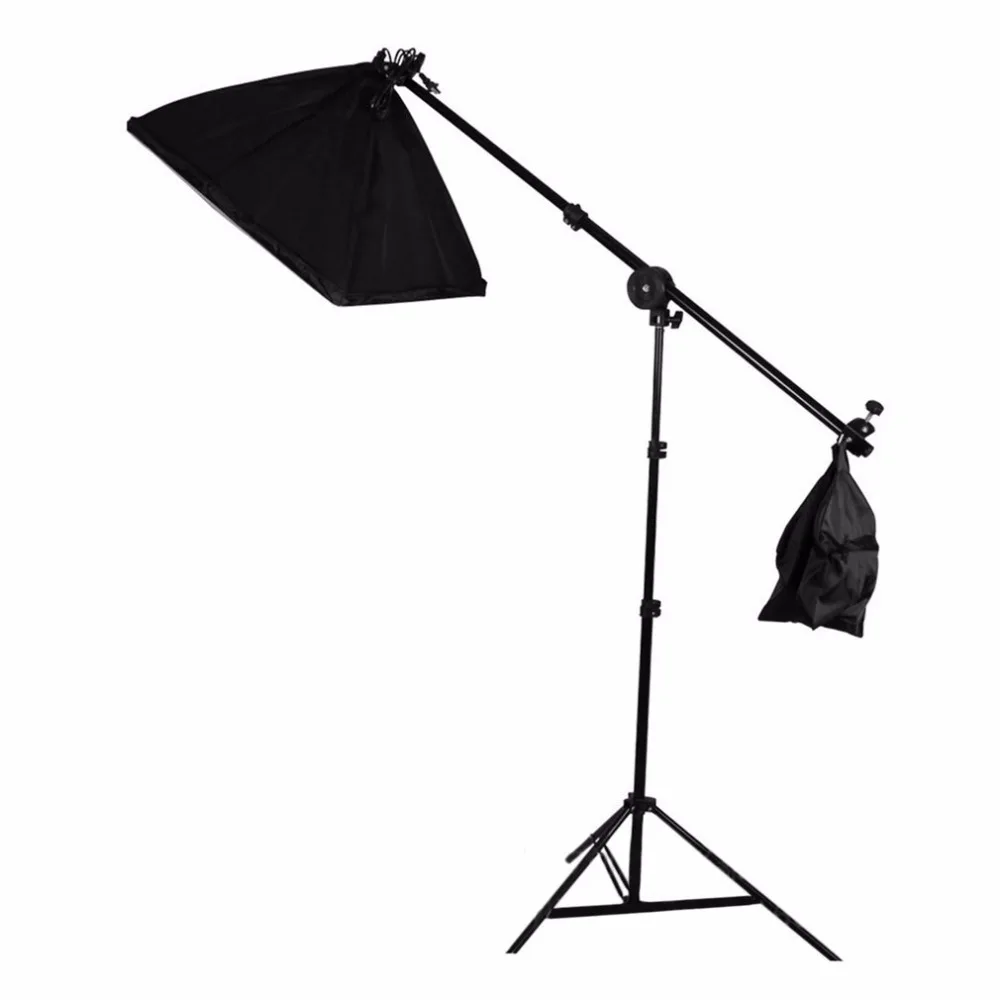 

Studio Photo Telescopic Boom Arm Photography Slope Cross Arm Bar With Weight Balancer Sandbag with Support Stand