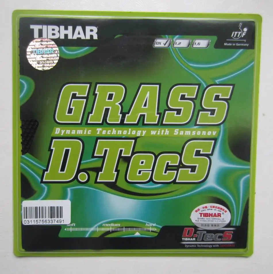Original Tibhar GRASS D TECS long pimples in table tennis rubber and rubber without sponge xo