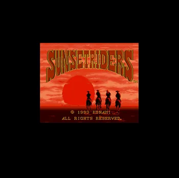 

Sunset Riders NTSC Version 16 Bit 46 Pin Big Gray Game Card For USA Game Players
