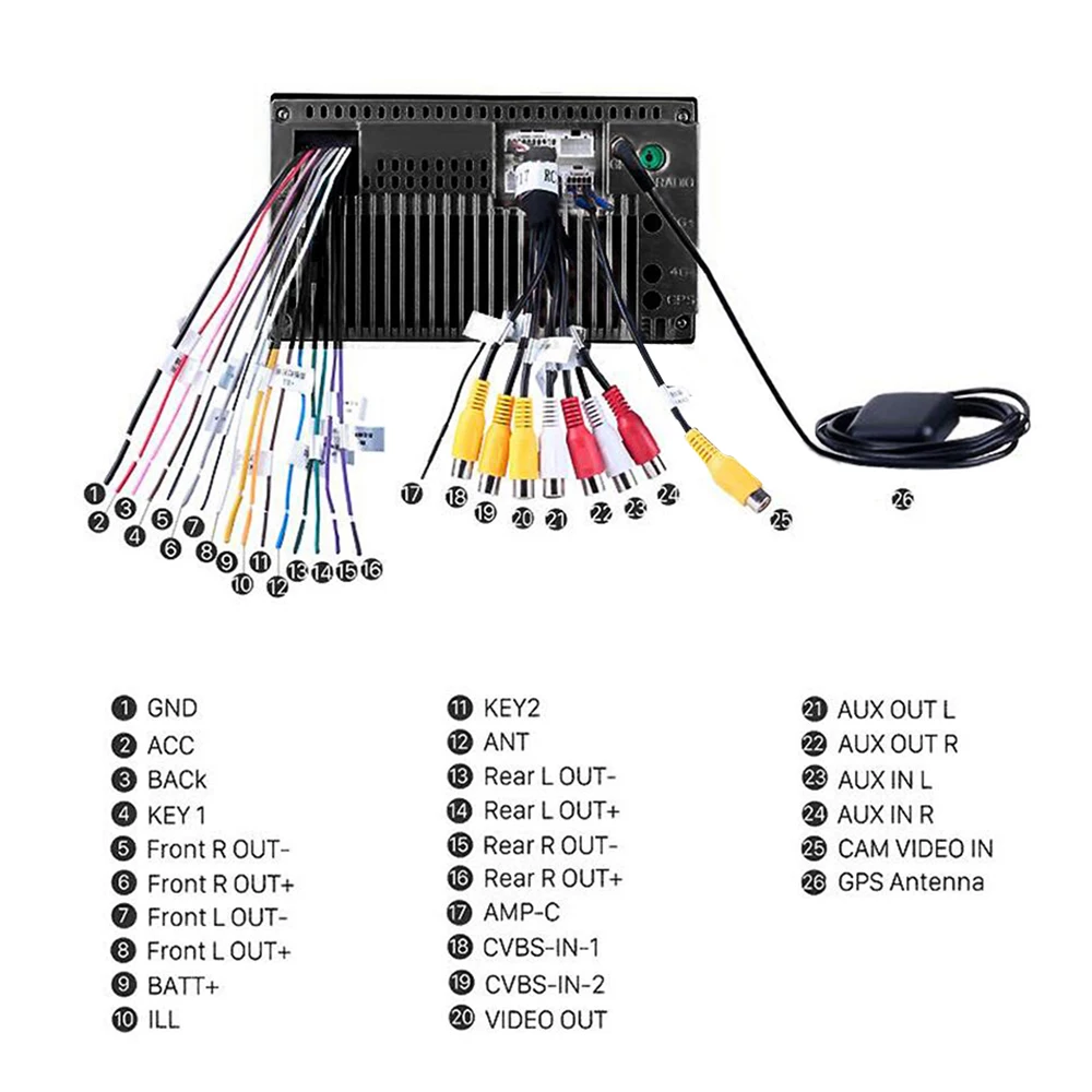  2 Din Car Radio Android 80 Universal navegación GPS Bluetooth pantalla táctil Wifi coche estéreo de