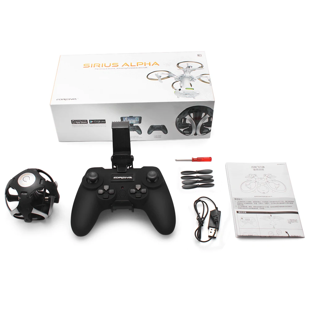 alpha flying ball foldable wifi drone