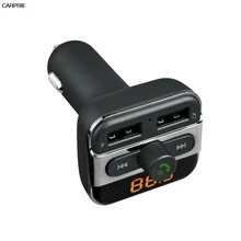 CARPRIE fm передатчик автомобильный Комплект Громкой Связи Bluetooth Car Kit + FM Передатчик Двойное Зарядное Устройство USB Аудио Mp3-плеер