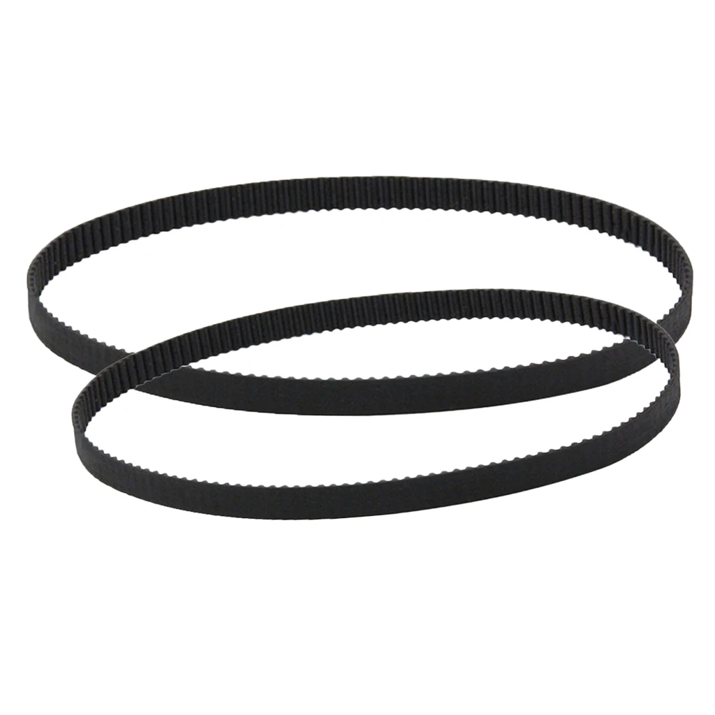 2 Pcs GT2 2mm Pitch 6mm Wide Rubber Timing Belt for 3D Printer CNC (200mm+158mm)