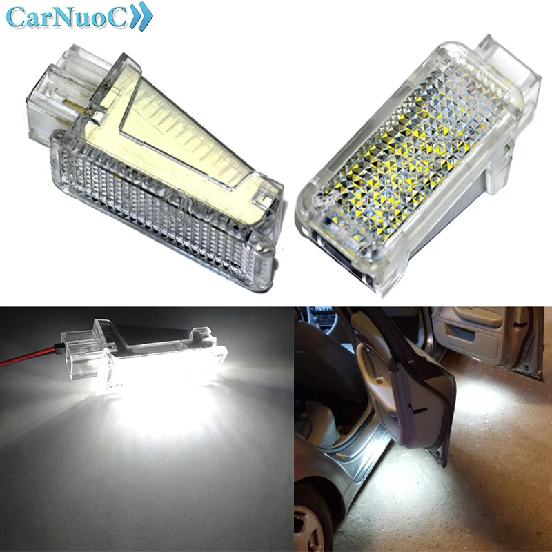 

2pcs Car Door Laser Shadow Light LED Welcome Light Car Courtesy white Light For AUDI a4 a6/VW cc/SKODA Octavia 04-08/Lambo