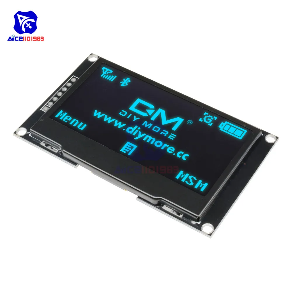 2,42 дюймов 128X64 OLED ЖК-дисплей Дисплей модуль SSD1309 12864 7-контактный SPI/IIC I2C серийный Интерфейс для Arduino UNO R3 C51