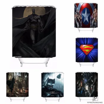 

Custom Superman Batman Waterproof Shower Curtain Home Bath Bathroom s Hooks Polyester Fabric Multi Sizes#0421-sohu-41