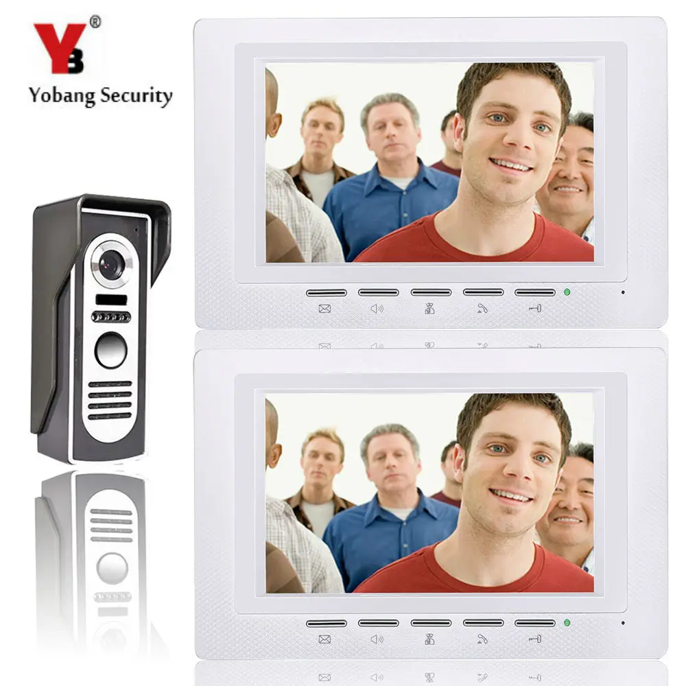 Yobangбезопасности видеодомофон " дюймовый монитор видео дверной звонок Домофон RFID система контроля доступа для домашней безопасности - Цвет: 817M12