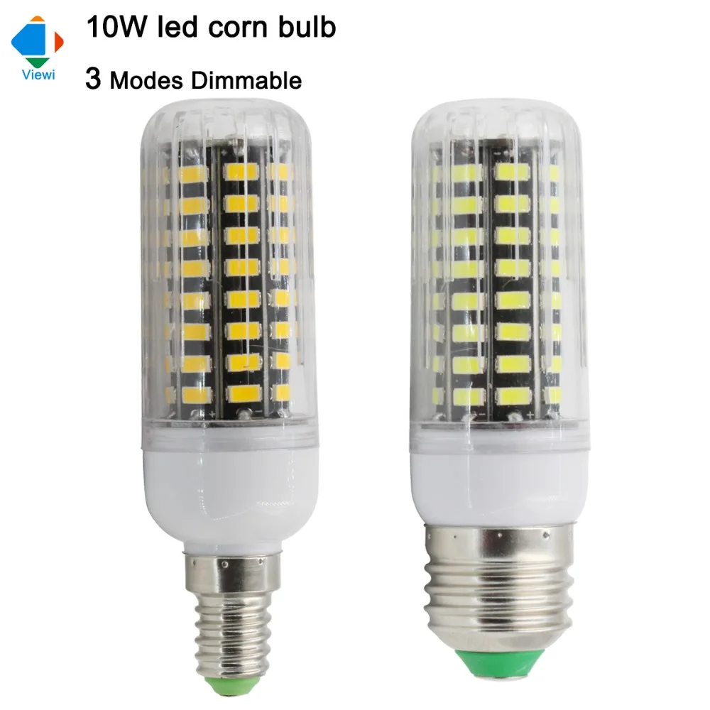 2x Dimmable ampoule led bulb lampe e27 E14 3 Modes Dimmer 10W 110V 220V ...