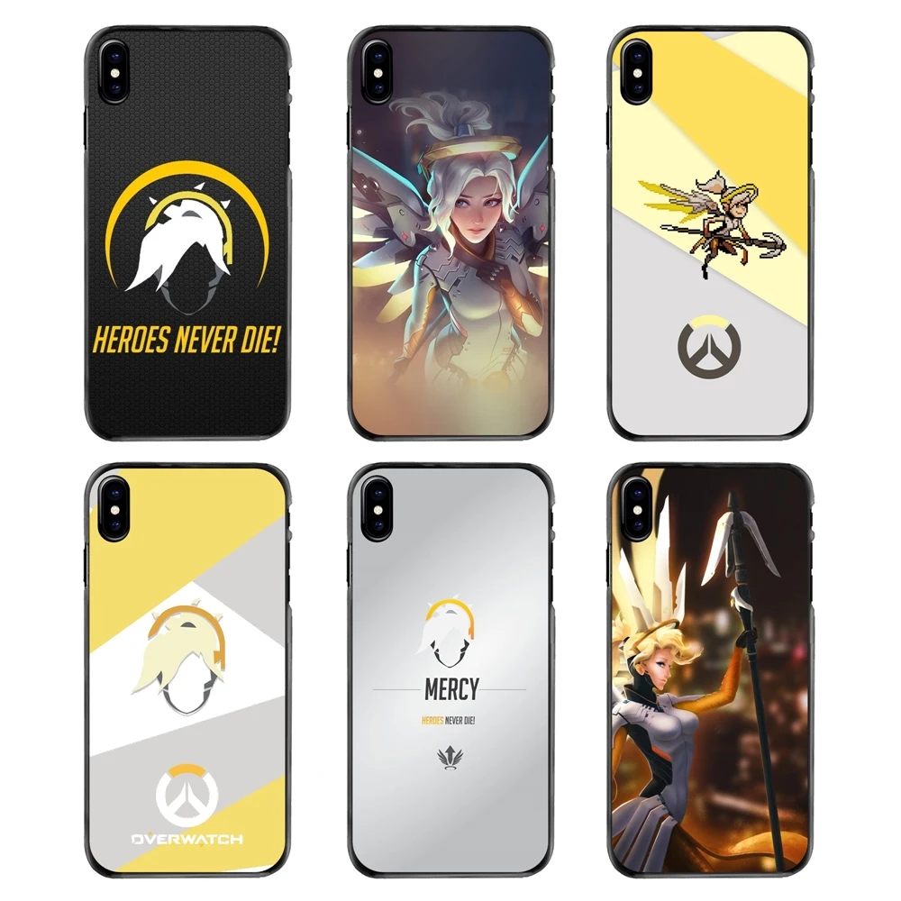 For Samsung Galaxy Note 2 3 4 5 S2 S3 S4 S5 MINI S6 S7 edge S9 S8 Plus Overwatch OW Character Mercy Accessories Phone Shell Case |