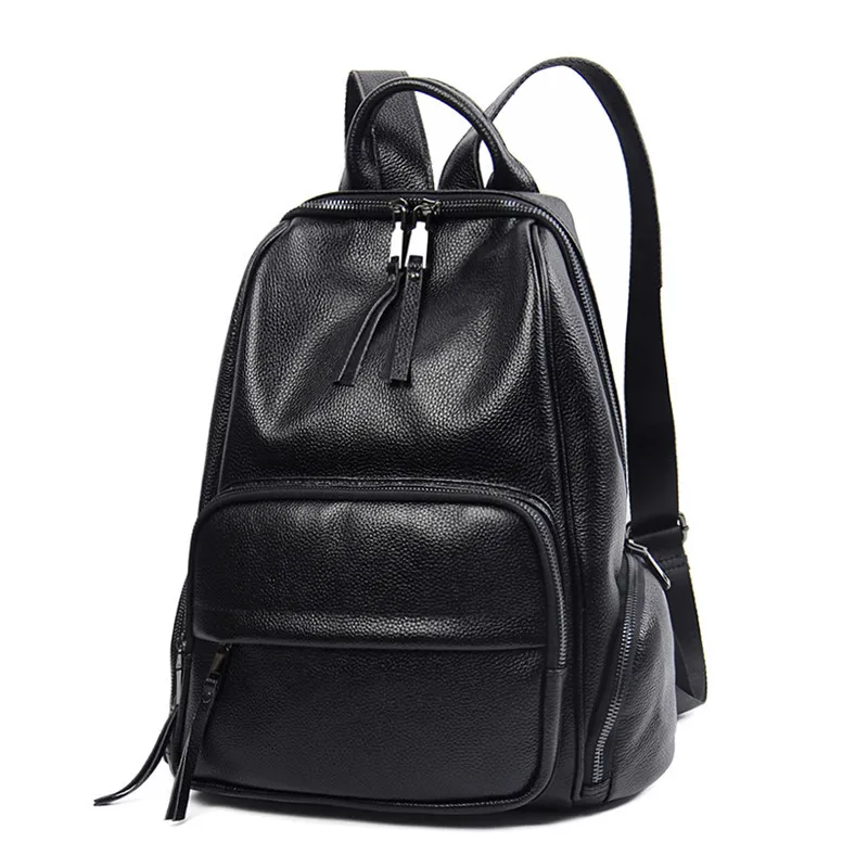 

Leather backpack women's backpack multi-functional travel backpack autumn women's bag