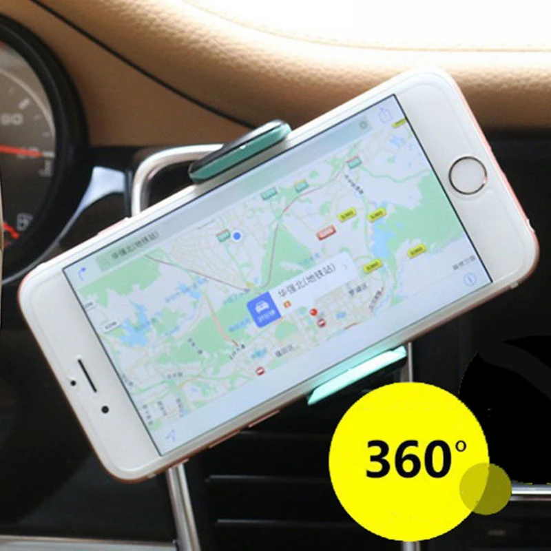 Universal Phone Holder For iPhone X XR XS Max 8 7 6 6s plus 360 Degree Rotation GPS Car Cell Phone Air Vent Mount Stand Holder