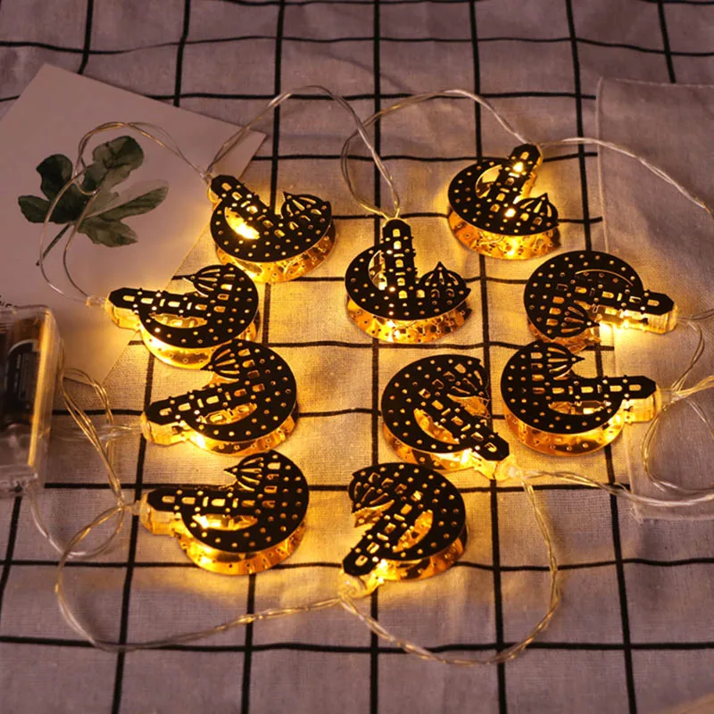 

Party LED String Light Ramadan Decoration Star Moon Light EID Mubarak Decor For Home Islam Muslim Party Decoration Favor Gift