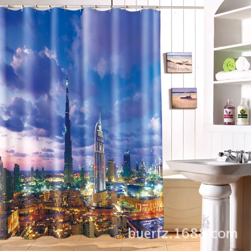 Details about   3D Horse Lightening Wild Animal Modern Bathroom Waterproof Bath Shower Curtain 