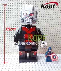 KF888 строительные блоки собрать кирпичи устанавливает 15 см гигантский человек антман Капитан Америка Super Heroes модель игрушки для детей XH POGO