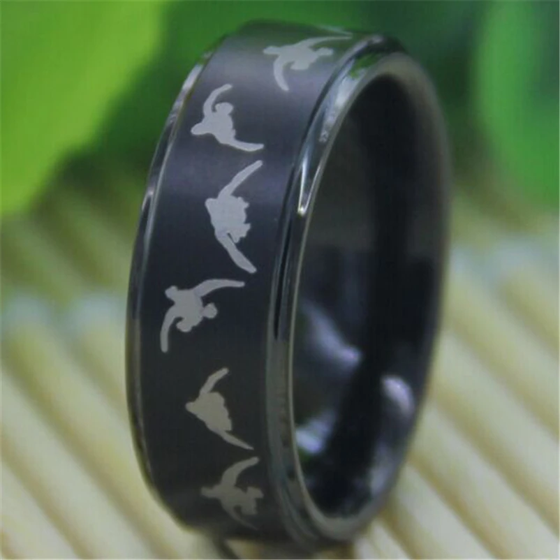 free shipping top quality hot sales 8mm matte top black step the duck hunting design new mens comfort tungsten wedding ring - Duck Band Wedding Rings free shipping top quality hot sales 8mm matte top black step the duck hunting design new mens comfort tungsten wedding ring - Duck Band Wedding Rings