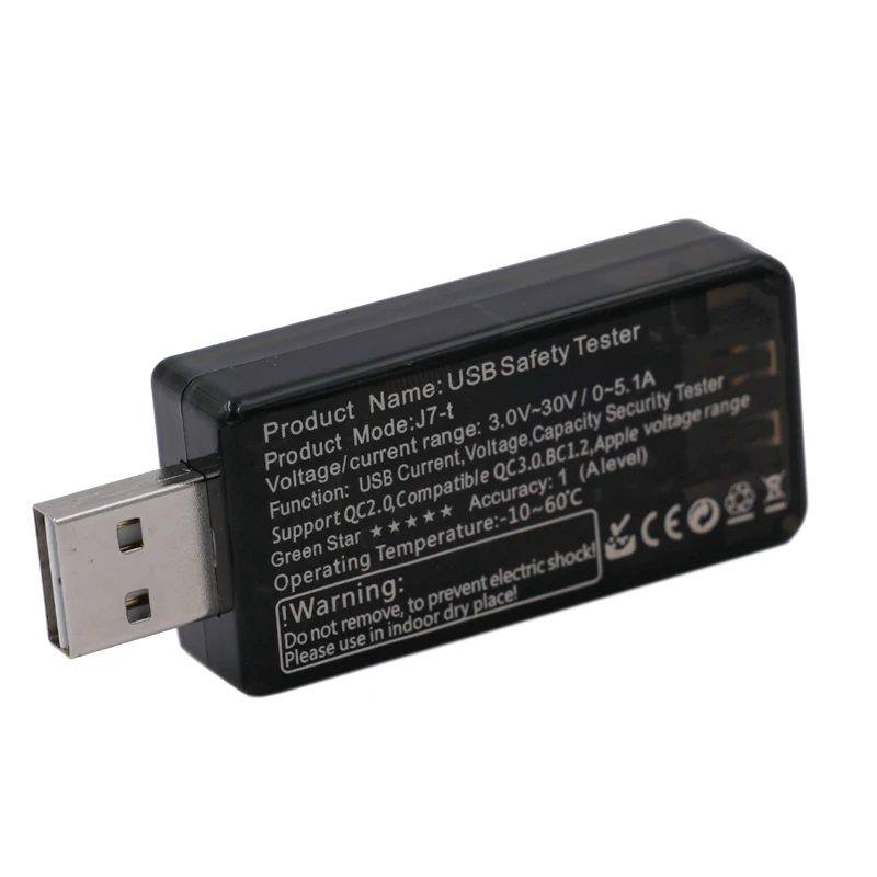 Цифровой дисплей QC2.0 5 шт./лот 3 30 в USB детектор зарядка внешний аккумулятор