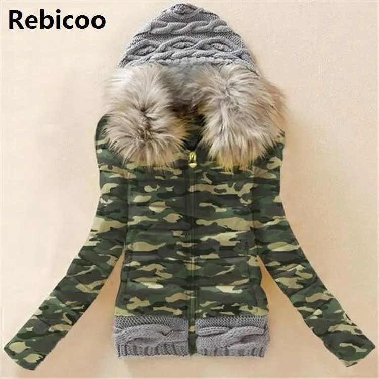New Arrivals 2018 Winter Jacket Women Fashion Slim Big Fur Collar Warmth Outdoor Casual Coat warm