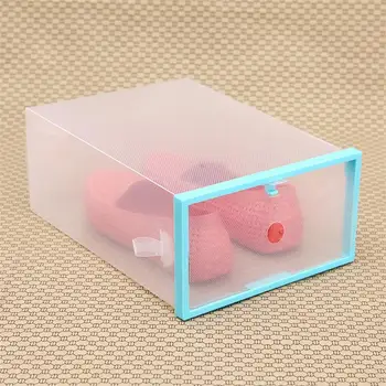 

Eco-Friendly Shoe Storage Box Case Transparent Plastic Storage Box Rectangle PP Shoe Organizer Thickened drawer Shoe Box#0205y10