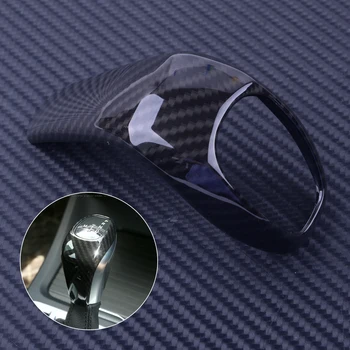 

DWCX 1Pc Black Carbon Fiber Style Gear Shift Knob Head Cover Trim Fit For BMW X1 F48 2016-2017 2 Serie F46 2015 2016 2017