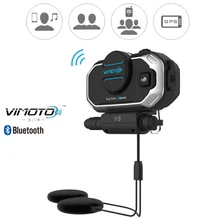 Английская версия vimoto V8 легкий мотоциклетный шлем Bluetooth гарнитура мотоцикл стерео наушники для мобильного телефона и gps 2 пути радио