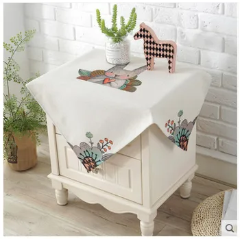 

70x70cm Cartoon Happy Rabbit Table Cloth Cover Party Decoration for Kids Birthday Party Decoration Supplies 2019
