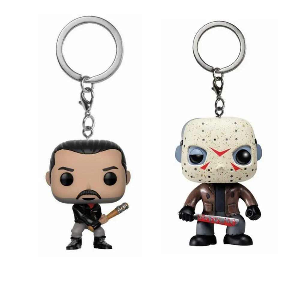 The Walking Dead Negan Friday the 13th JASON VOORHEES Stranger Things barb stitch chessur экшн фигурки брелок игрушка